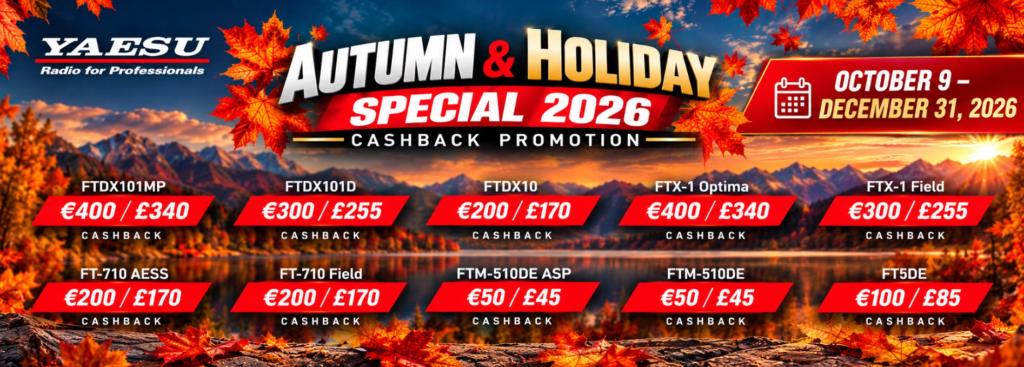 Yaesu cashback einde 2026