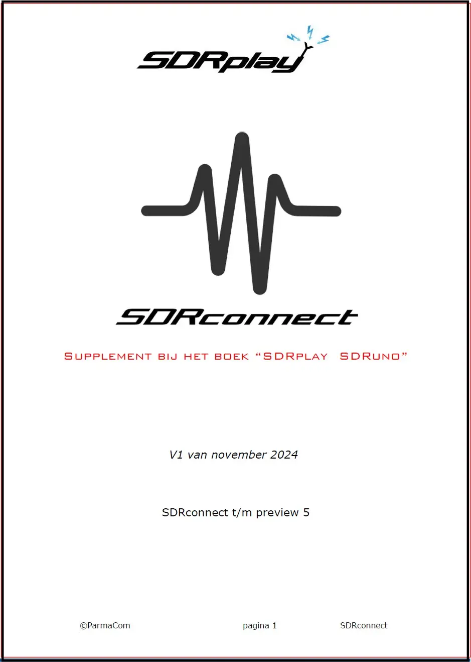 SDRconnect handleiding